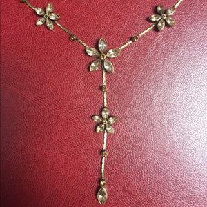 Glass flower necklace